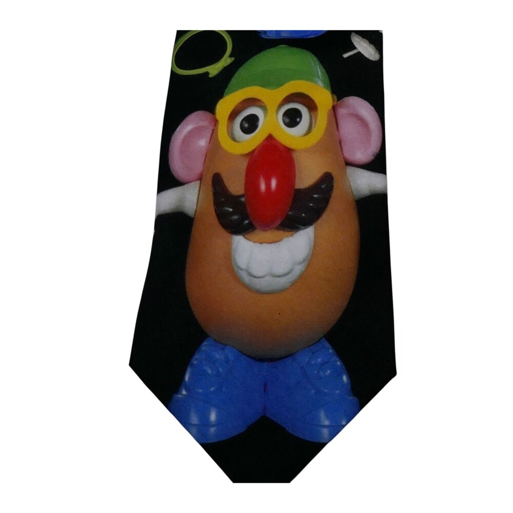 Wally Wear Hasbro 1996 Vintage Mr Potato Head Novelty Necktie Tie Made In USA